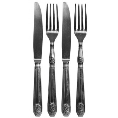 1Wall Silverware-D-001 Knives Forks Sticker Decals