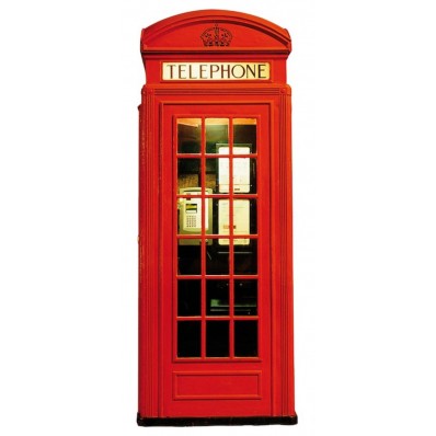 1Wall London Red Phone Box Wall Sticker Decal