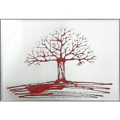 Mirrortech Red Glitter Tree Mirror MT 36 From