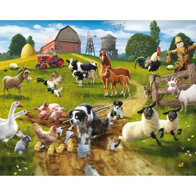 Walltastic Farmyard Fun Wallpaper Mural