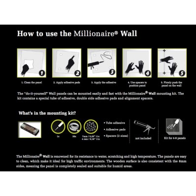 Millionaire Wall wall panel Hanging Kit