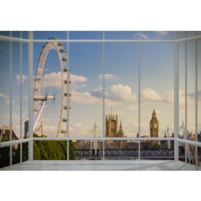 1Wall London Window Wallpaper Mural