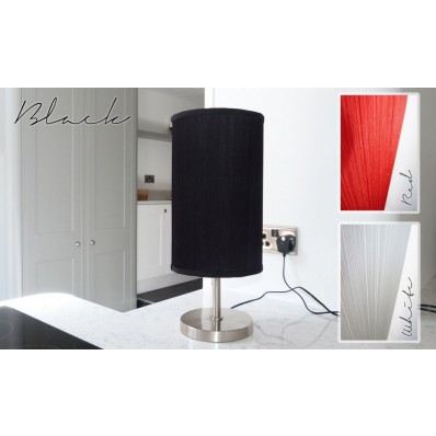 Table Top Metal Lamps Red Shade