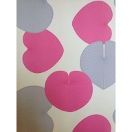 Caselio Pink & Grey Leaf Wallpaper 5472 41 24