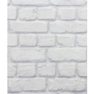 Rasch BeHappy White Brick Wall Effect 226713