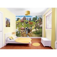 Walltastic Farmyard Fun Wallpaper Mural