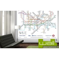 1Wall London Tube Map Mural