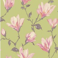 Arthouse Opera Lotus Green Pink Wallpaper 632102