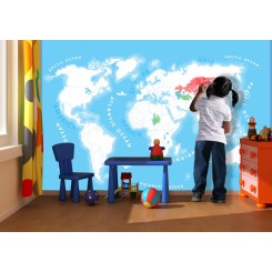 1Wall Colour In Map Wallpaper Wall Mural