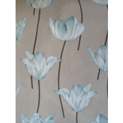 Casadeco Teal Floral Wallpaper On Taupe 16606126